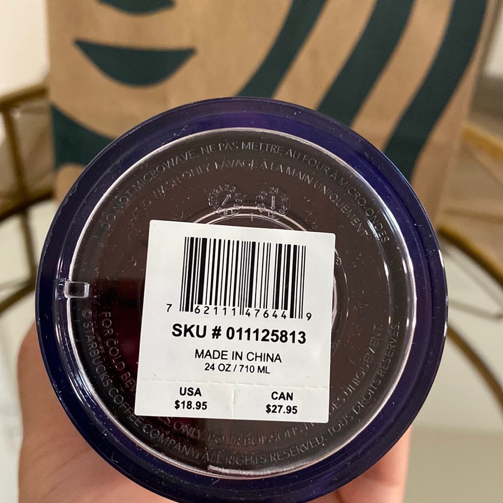 STARBUCKS PLASTIC COLD CUP - RISING FLORAL 🌸 - Picture 7 of 7